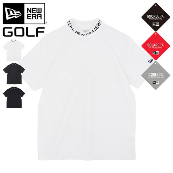 NEW ERA ニューエラ ゴルフ 半袖 ミッドネックシャツ NEW ERA ニューエラゴルフ 半袖ミッドネックTシャツ コットン 綿