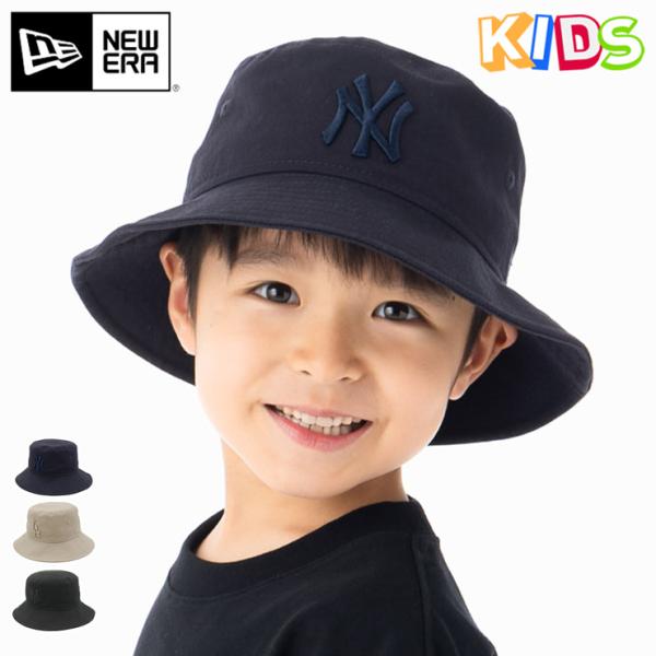 お値下げ　キッズ　New Era ブラックバケットハット familiar NEW ERA（ニューエラ） 帽子 ハット キッズ バケットハット