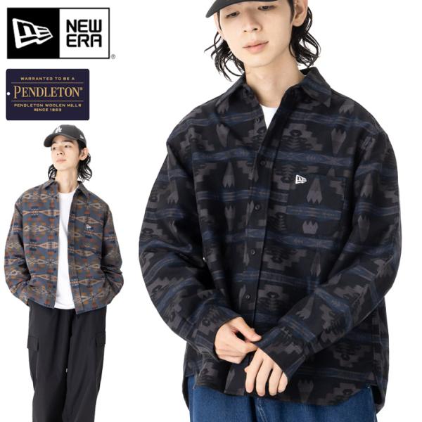 オーバーサイズド シャツ Pendleton ペンドルトン ×ニューエラ 59FIFTY Pendleton ペンドルトン ブラック フリース