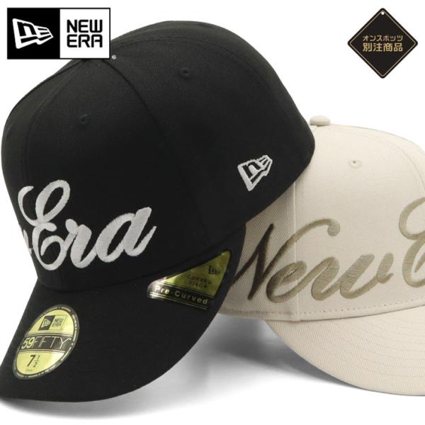 NEW ERA ニューエラキャップ PRE-CURVED59FIFTY スクリプトロゴ