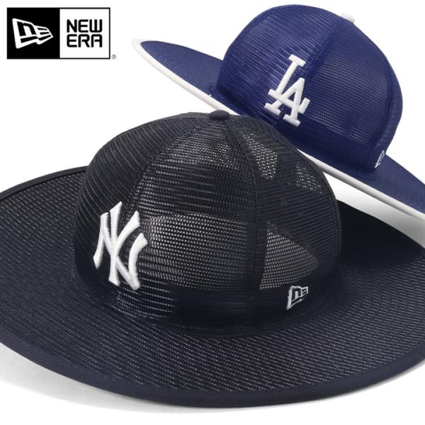 NEW ERA ニューエラ メッシュハット フィッテドつば広 MLB