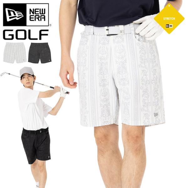ニューエラ ゴルフneweraハーフパンツ バンダナ柄　golf ショート caponspotz_ner36g5070