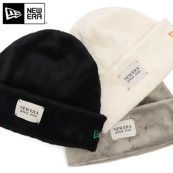 NEW ERA（ニューエラ） ニット帽 マイクロファー パッチ : ONSPOTZ