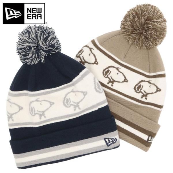 NEW ERA（ニューエラ） ポンポン付きニット帽 ピーナッツ スヌーピー
