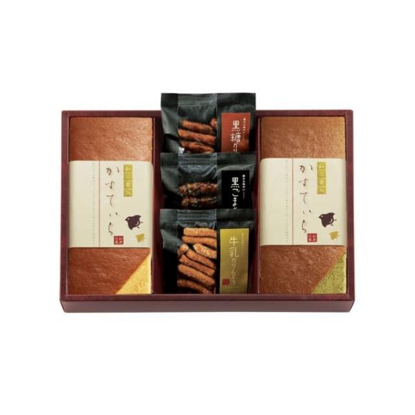 〇商品名：和菓匠菴 「ほまれ」和三盆糖入かすてぃら御詰合せ   NHMR-BE3　（用途例等）ギフト プレゼント 贈答品 ギフトセット セット 詰め合わせ グルメギフト メモリアルギフト お返し お中元 御中元 お歳暮 お年賀 御年賀 残暑...