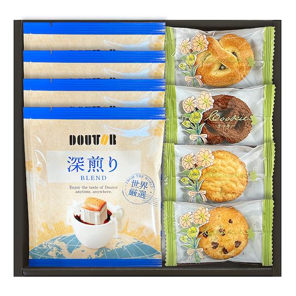 ドトールコーヒと4種類のクッキー詰合せ JDT-07 内祝い お祝い 出産祝い 結婚祝い お供え お中元