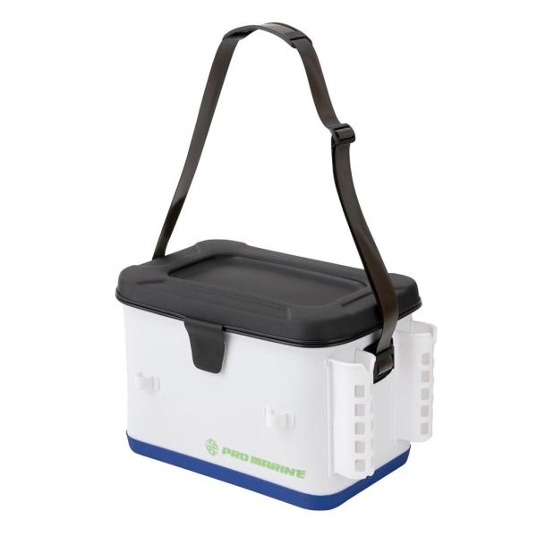 【プロマリン】AEK405　EVA船用タックルバッグ　（ロッドスタンド付）〜船釣りやオフショアゲームに最適なハードボディのタックル用バッグ〜・タックルの準備やルアー交換時などに大変便利な、置いたものが転げ落ちにくい凹型形状の成型ハード上ブタ...