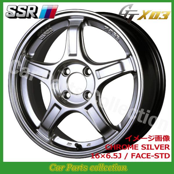 16C` 5.5J 4H/P.C.D 100 FACE:STD INSET:45 SSR GT X03 N[Vo[(1{)