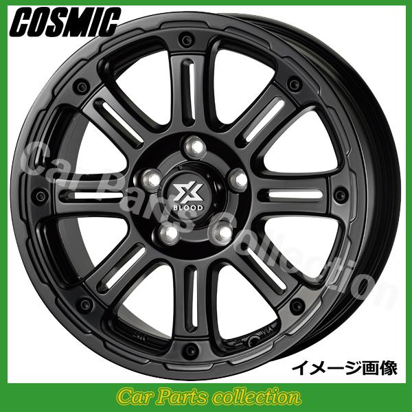 16�C���` 7.0J +38 5H P.C.D.114.3 (73��) �R�X�~�b�N �z�C�[�� X BLOOD XB01 SATIN BLACK (1�{)