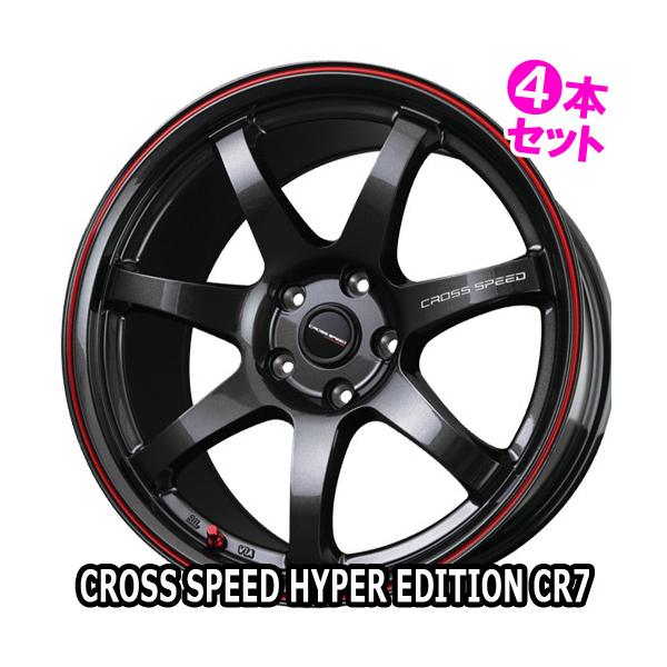(4{) 18×8.5J +38 5/114.3 NXXs[h CR7 (GGM/R) zbgX^bt 18C` zC[4{Zbg CROSS SPEED