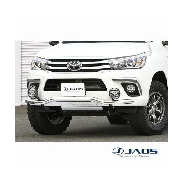 JAOS フロントスキッドバー ポリッシュ／ブラスト ハイラックス 125系