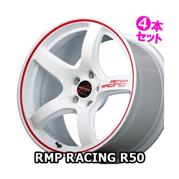 (4�{����) 16×6.0J +43 4/100 RMP���[�V���O R50 (WR) MID �}���J�T�[�r�X 16�C���` �z�C�[��4�{�Z�b�g