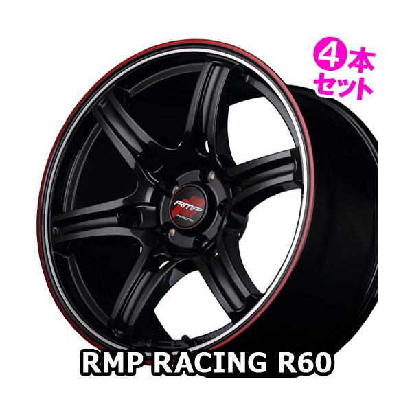 (4{) 18×9.5J +22 5/114.3 RMP[VO R60 (CB/RED) MID }JT[rX 18C` zC[4{Zbg