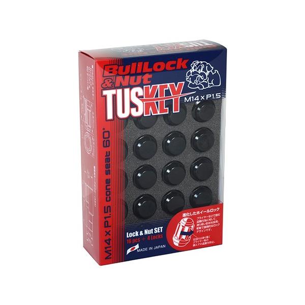���i�Y�� �u�����b�N Bull Lock TUSKEY (M14xP1.5) 60°�e�[�p�[�� Lock &amp; Nut SET 20�� T0600B