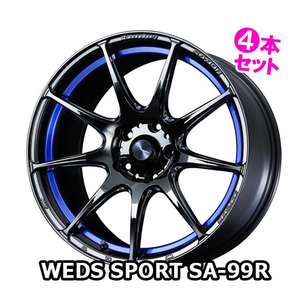 (4{) 18×7.5J +45 5/100 EFbYX|[c SA-99R (BLCII) EFbY 18C` zC[4{Zbg Weds Sport