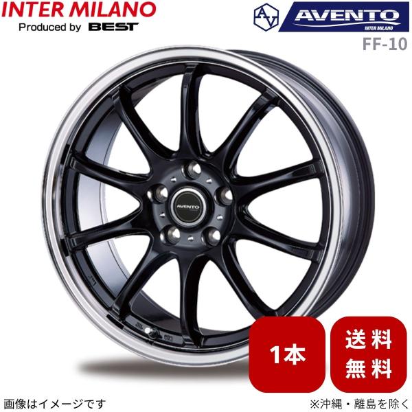 ホイール 1本 インサイト ZE4 ホンダ インターミラノ アヴェント FF-10 【17×7.0 5H-114.3 INSET48 BK/RP】 17インチ 
