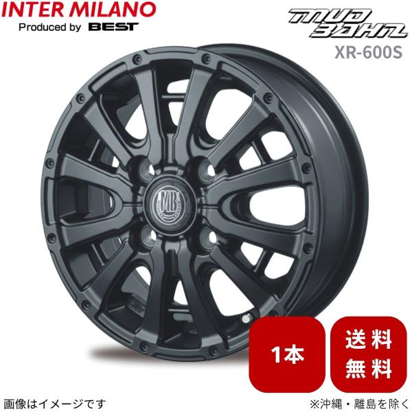 ホイール 1本 キャリイ DA16T スズキ インターミラノ マッドバーン XR-600S 【12×3.5 4H-100 INSET45 FBK】 12インチ 