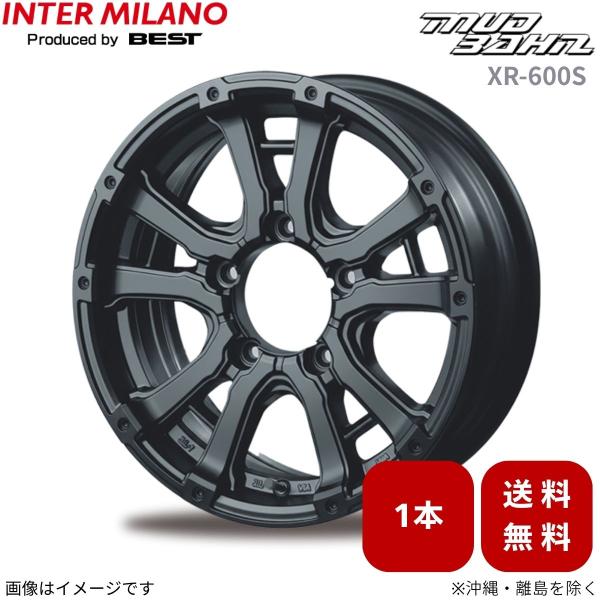 ホイール 1本 ジムニー JB23W スズキ インターミラノ マッドバーン XR-600S 【16×5.5 5H-139.7 INSET20 FBK】 16イン