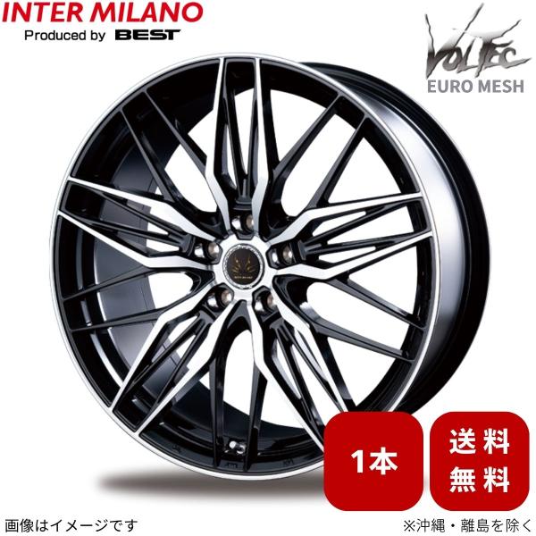 ホイール 1本 MX-30 DR系 マツダ インターミラノ ボルテックユーロメッシュ 【18×7.0 5H-114.3 INSET48 BK/P】 18インチ 