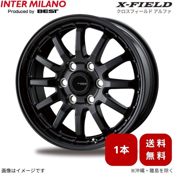 ホイール 1本 LX 300系 レクサス インターミラノ クロスフィールドα 【18×8.0 6H-139.7 INSET55 BK】 18インチ 6穴 INT