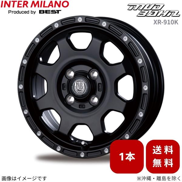 ホイール 1本 フレアクロスオーバー MS系 インターミラノ マッドバーン XR-910K 【15×4.5 4H-100 INSET45 MBK/PP】 15イ