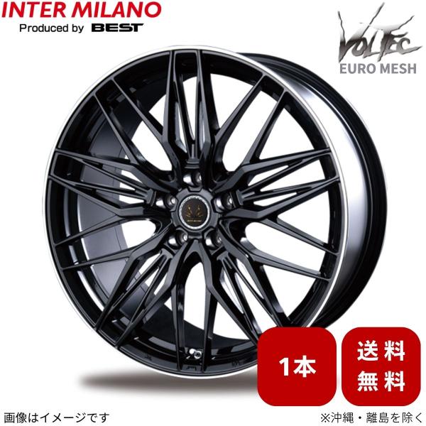 ホイール 1本 CX-3 DK系 マツダ インターミラノ ボルテックユーロメッシュ 【18×7.0 5H-114.3 INSET48 BK/FP】 18インチ 