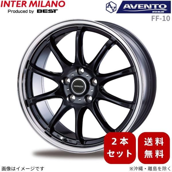 ホイール 2本 CX-3 DK系 マツダ インターミラノ アヴェント FF-10 【16×6.5 5H-114.3 INSET48 BK/RP】 16インチ 5