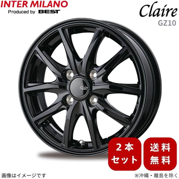 ホイール 2本 キャリイ DA16T スズキ インターミラノ クレール GZ10 【12×3.5 4H-100 INSET44 GBK】 12インチ 4穴 IN