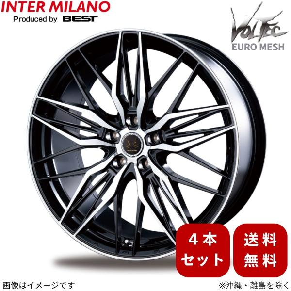 ホイール 4本 CX-5 KE系 マツダ インターミラノ ボルテックユーロメッシュ 【19×8.0 5H-114.3 INSET45 BK/P】 19インチ 5