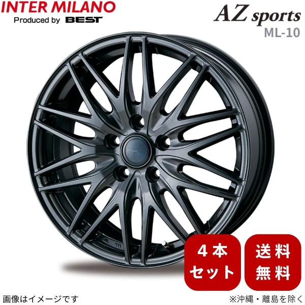 ホイール 4本 WRX S4 VAG スバル インターミラノ AZスポーツ ML-10 【18×7.5 5H-114.3 INSET48 DGM】 18インチ 
