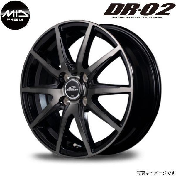 マルカ ホイール シュナイダー DR-02 日産 AD/ADエキスパート 12系 MID 【14×5.5J 4-100 INSET38 ブラッククリア】 1本単