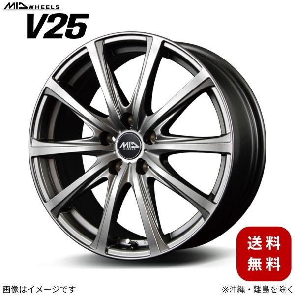 アルミホイール CX-5 KE系 マツダ 【17×7.0J 5-114.3 INSET48 メタリックグレー】 マルカ MID V25 1本 17インチ 5穴 