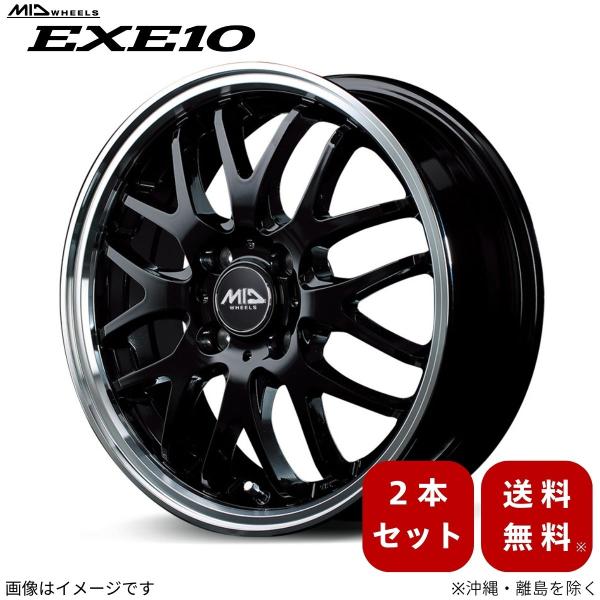 アルミホイール スペーシア MK53S スズキ 【15×4.5J 4-100 INSET45 グロッシーブラック/リムポリッシュ】 マルカ MID EXE10 