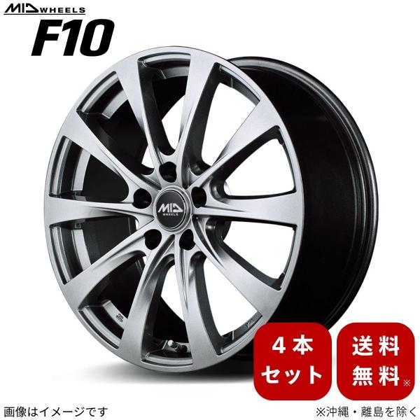 アルミホイール GS 10系 レクサス 【17×7.0J 5-114.3 INSET38 メタリックグレー】 マルカ MID F10 4本セット 17インチ 5