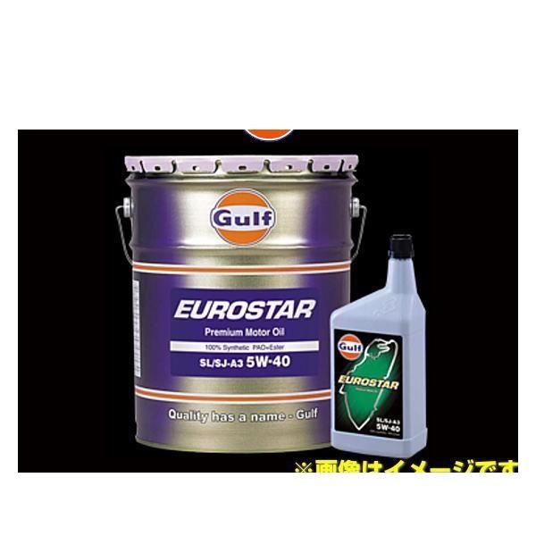 Gulf（ガルフ） EUROSTAR 5W-40 20L ペール缶 ユーロスター 5W-40 SL
