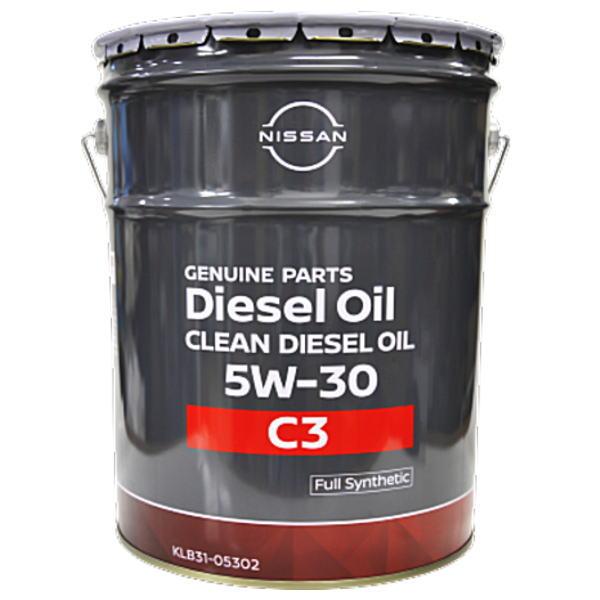 【4/24-4/28頃入荷予定】 日産純正 KLB31-05302 5W-30 20L クリーンディーゼルオイル  「北海道/沖縄/離島は別途送料」
