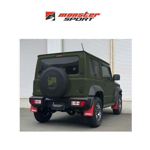 ジムニーシエラ JB74W スペアタイヤカバー スクエアグリーン モンスタースポーツ