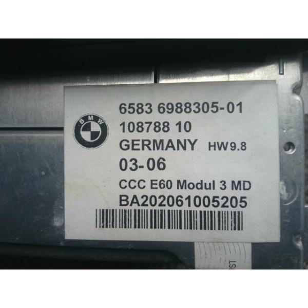 2507021 5135・BMW 6シリーズ EK44 E64 645ci N62B44A 【純正 オーディオ MD CD】 検査済 65836988305