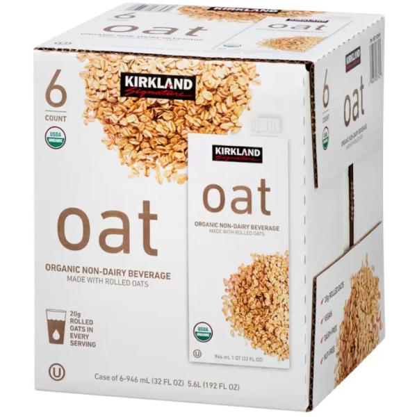 他サイト： オーガニック オーツ飲料 946ml x 6本 オーツミルク オーツ麦 麦ミルク Organic コストコ カークランドシグネチャー KIRKLAND COSTCO ギフト 女性の商品画像