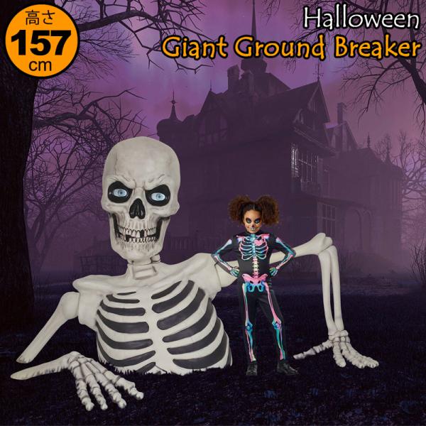 コストコ - 巨大骸骨 ガイコツ 置き物 ジャイアント グラウンド ブレイカー ハロウィン ジャイアント グラウンド ブレイカー 1.57m 1746652