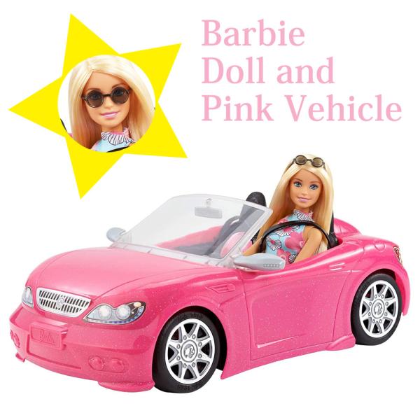 送料無料 バービー Barbie バービーとおでかけ! かわいいピンクのクルマ Barbie Doll and Pink Vehicle コストコ costco