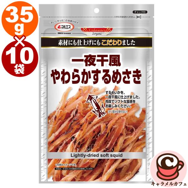 マルエス プラチナ 一夜干風 やわらか するめさき 35g 10袋 64755 あたりめ 大容量 大量 業務用 個包装 お菓子 おつまみ 珍味 男性 コストコ 食品 通販 直送