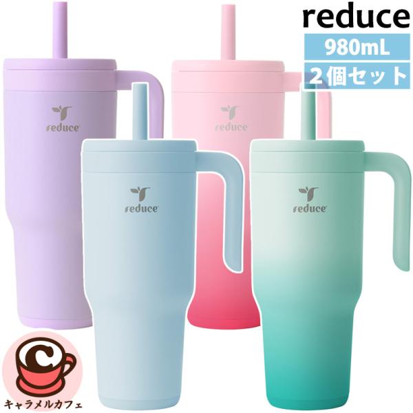 【Reduce】リデュース チラーゴー タンブラー 950ml 2個 75445 ステンレス マグ アウトドア ストロー 直飲み 食洗器 保冷 コストコ 直送
