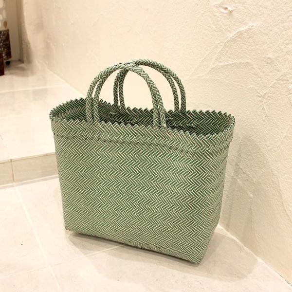 カゴバッグ エコバッグ パサールバッグ 買い物かご グリーン Mサイズ プラスチック製 大容量 軽い 大きい バリ島 Buyee Buyee 日本の通販商品 オークションの代理入札 代理購入