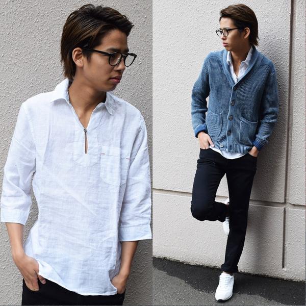 カプリシャツ スキッパーシャツ メンズシャツ リネンシャツ フレンチリネンカプリシャツ Buyee 日本代购平台 产品购物网站大全 Buyee一站式代购 Bot Online