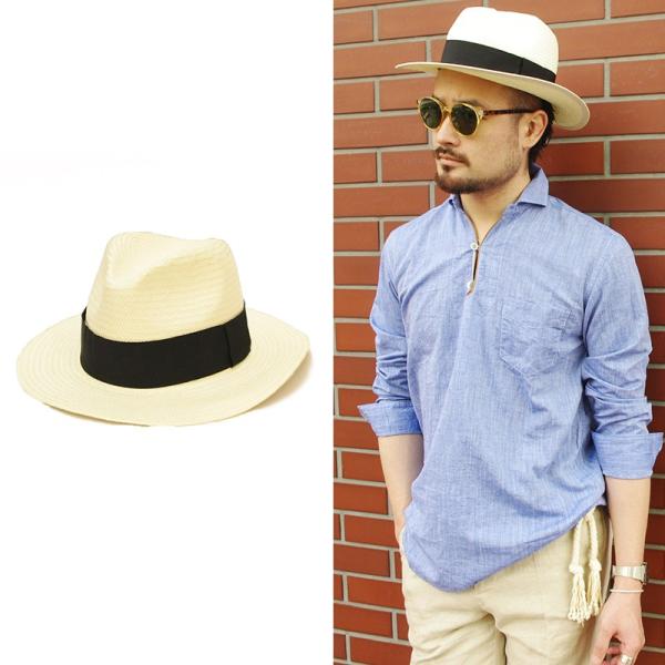 メンズ ハット ツバ広 ワイドリム 麦わら帽子 中折れ リゾート 麦わらロングブリムハット Buyee Buyee Japanese Proxy Service Buy From Japan Bot Online