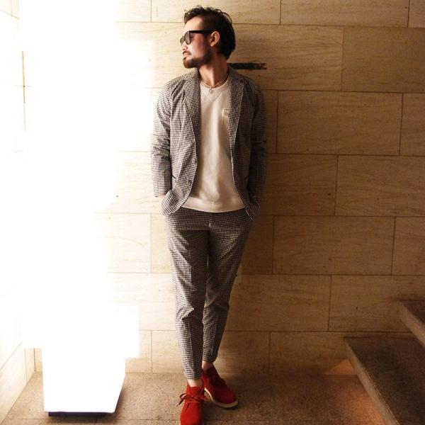 セットアップ メンズ テーラード ギンガムチェック ジャケット ギンガムチェックストレッチセットアップ スーツ Slowgan スローガン Buyee Buyee 日本の通販商品 オークションの代理入札 代理購入