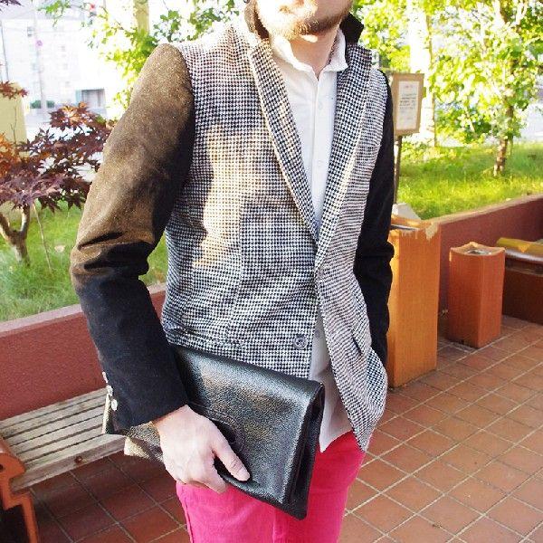 メンズテーラードジャケット ツイードジャケット メンズテーラード コール切り替えしツイードテーラードジャケット Slowgan スローガン Buyee Servicio De Proxy Japones Buyee Compra En Japon