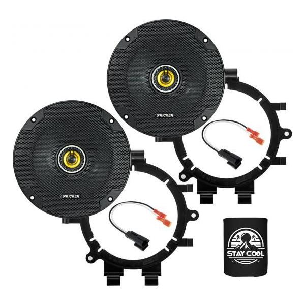 KICKER スピーカー 6.5インチ キャデラック エスカレード ESV/EXT 1999-2006 アップグレードキット - CSシリーズ ペア アダプター
