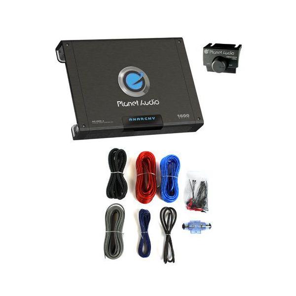 PLANET AUDIO AC1600.4 1600W 4 Ch カーアンプ AC16004 + 8 Gauge Amp